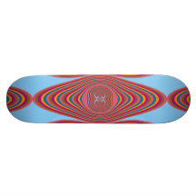 Retro Seventies Psychedelic Art Skateboard Deck
