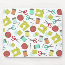 Retro Sewing Themed Mousepad