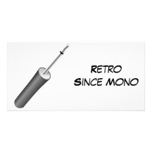 Retro Since Mono Custom Photo Card