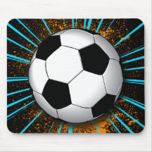 RETRO SOCCER BALL MOUSE PAD