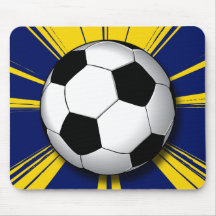 RETRO SOCCER BALL MOUSE PADS