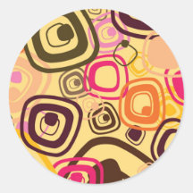 retro squares sticker