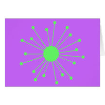 Retro Starburst Card