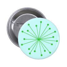 Retro Starburst Pinback Button