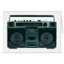 retro stereo card