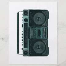 retro stereo flyer