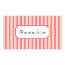 Retro Striped Business Card