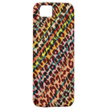 Retro stripes animal print texture of leopard