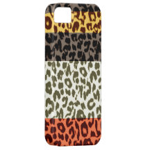 Retro stripes animal skin texture of leopard
