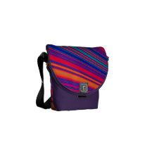 Retro Stripes Messenger Bag