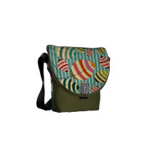 Retro Stripes Pattern  Messenger Bag
