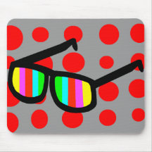 Retro Sunglasses Mousepad
