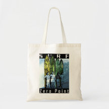 retro surfers tote bag