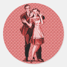 Retro Surpise Party Sticker