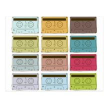 Retro Tapes Post Card