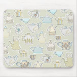 retro teapots 2 mouse pad