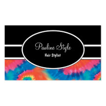 Retro Tie Dye Business Cards