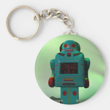 Retro Toy Robot Keychain