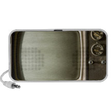 retro tv set doodle speakers