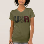 Retro USA With Star Patriotic Tshirt