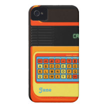 Retro video game motif vintage for iPhone 4 Case