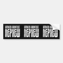 Retro Vintage Cool Nephews World's Greatest Nephew Bumper Stickers