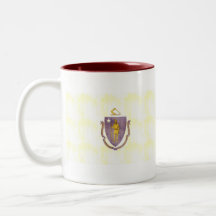 Retro Vintage Massachusetts Flag Mugs
