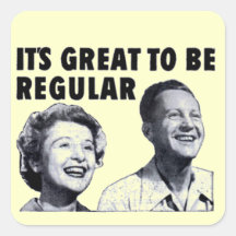Retro Vintage Square Sticker