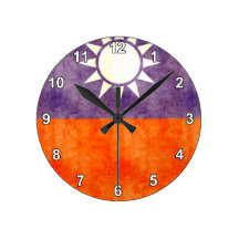 Retro Vintage Taiwan Flag Clock