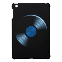 Retro Vinyl Record Album in Blue Cover For The iPad Mini