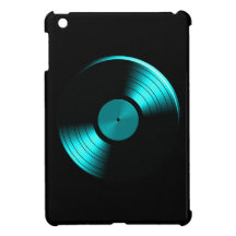 Retro Vinyl Record Album in Teal iPad Mini Case