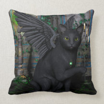 Reuben Wizards Familiar Throw Pillows