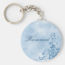 Reverend Keychain: Sky Blue Elegance