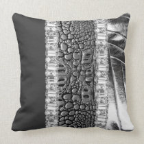 Reversible Silver Metallic Rhinestone Pillow pillows