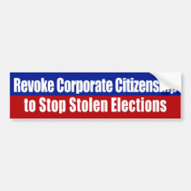 Revoke Corporate Citizenship Bumper Sticker