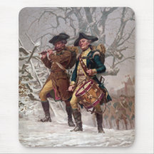 Revolutionary War Soldiers Marching Mouse Pad