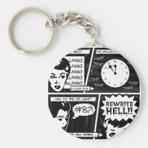 Rewrite Hell Comic Strip Keychains