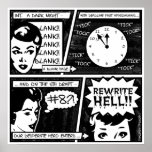 Rewrite Hell Comic Strip Print
