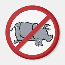 rhi-NO! Refrigerator Magnet