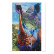 rhino postcard