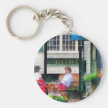 Rhode Island - Cafe Newport RI Keychain