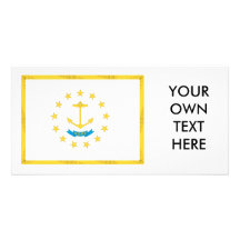 RHODE ISLAND FLAG PICTURE CARD