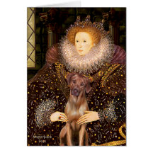 Rhodesian Ridgeback 1 - Queen Card
