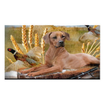 Rhodesian Ridgeback Hunts Business Card Template