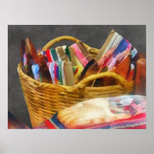Ribbons in Basket Print