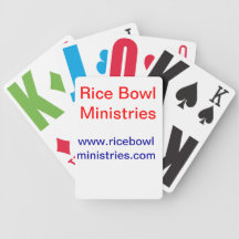 Rice Bowl Ministries Cards Bicycle Poker Deck