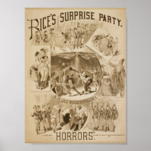 Rice's Surprise Party, 'Horrors' Retro Theatre Poster