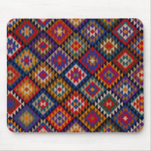 Rich Colored Indian Pattern Mouse Pads