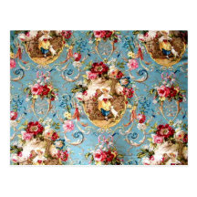 Richloom Fragonard Cornflower Blue French Country  Postcards