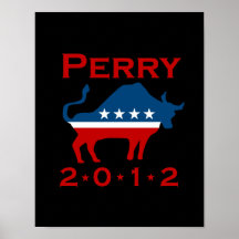RICK PERRY PARTY 2012 POSTER